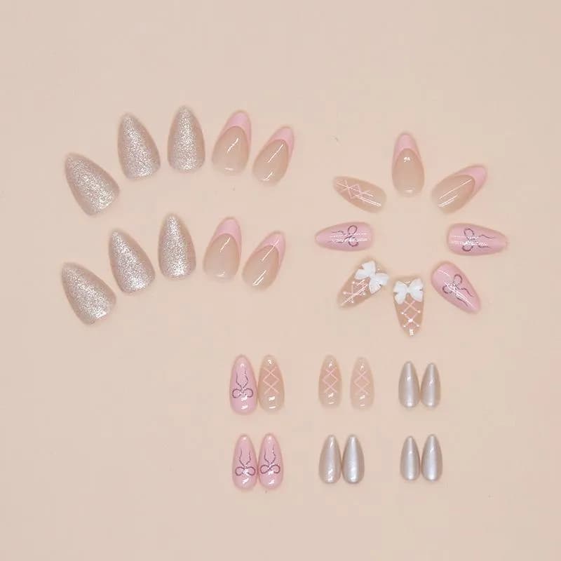 24pcs Middle Almond Press detail 3
