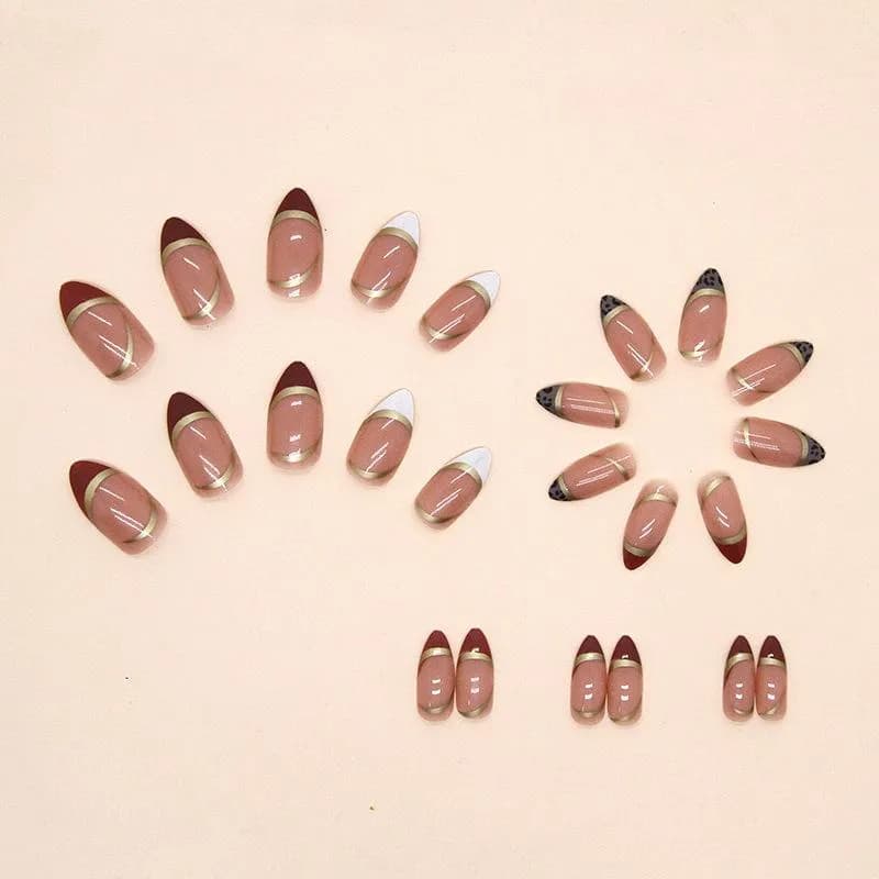 24pcs Short Almond Press detail 1