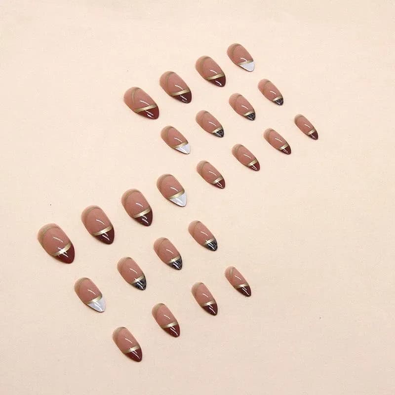 24pcs Short Almond Press detail 2