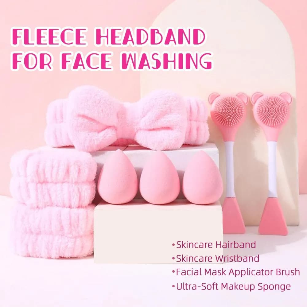 8PCS Pink Beauty Tools Kit detail 3