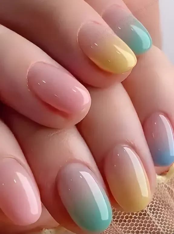 24 шт. Розовый градиентный пресс